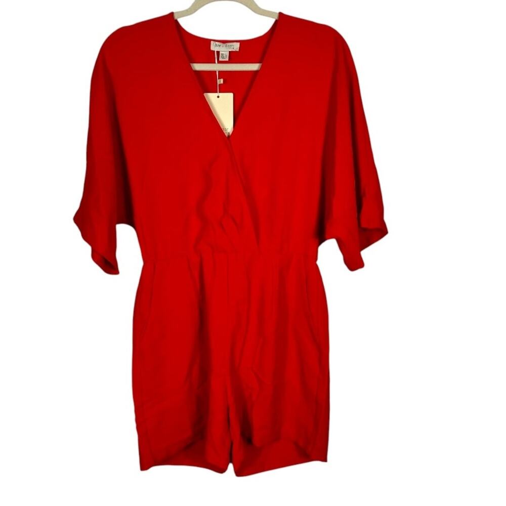 See U Soon Red Romper Small